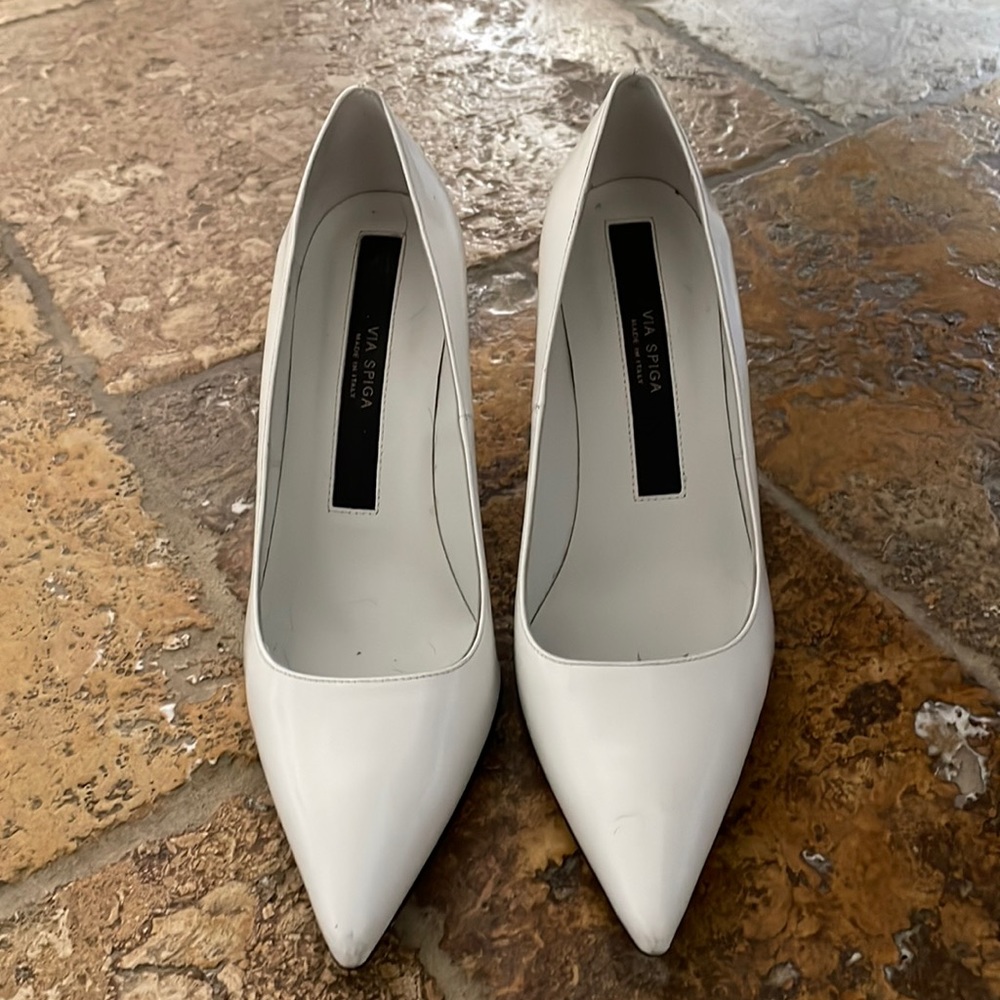 Via Spiga Nikole Heels - White